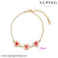 Pulsera plateada oro fino de calidad Hight de la joyería 73933-Xuping para Woamn